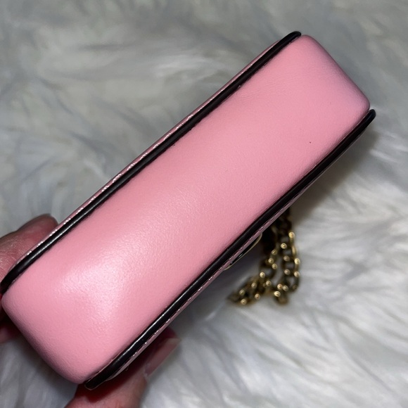 Coach Small Chain Wristlet in Bubblegum Pink - Picture 7 of 11